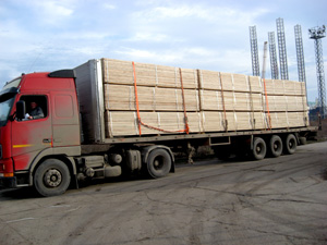 White wood timber for construction sites